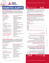 Diabetes Alert Wallet Card Template, Page 2