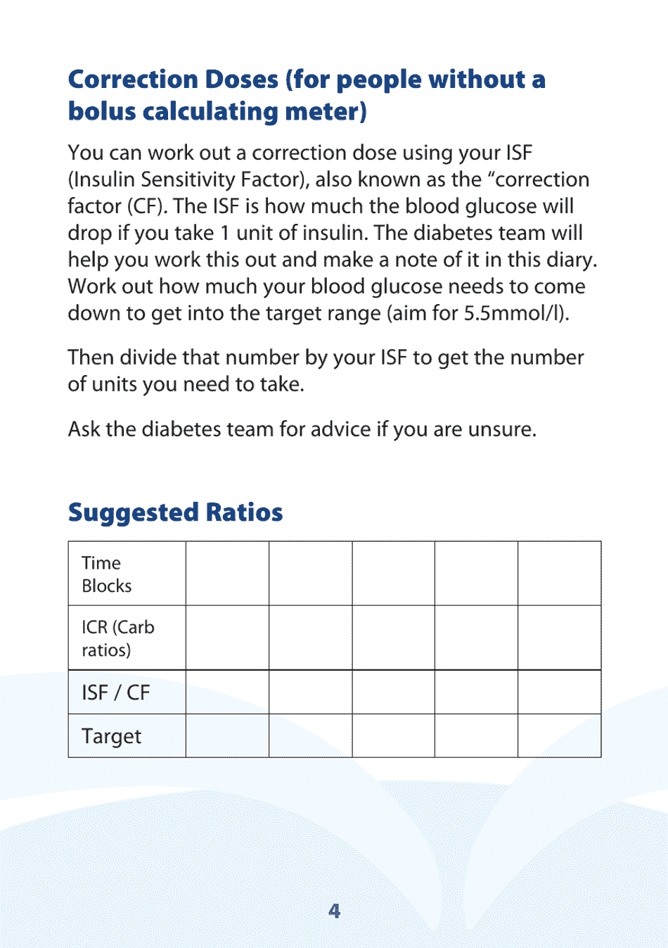 Blood Glucose Diary - United Kingdom, Page 4