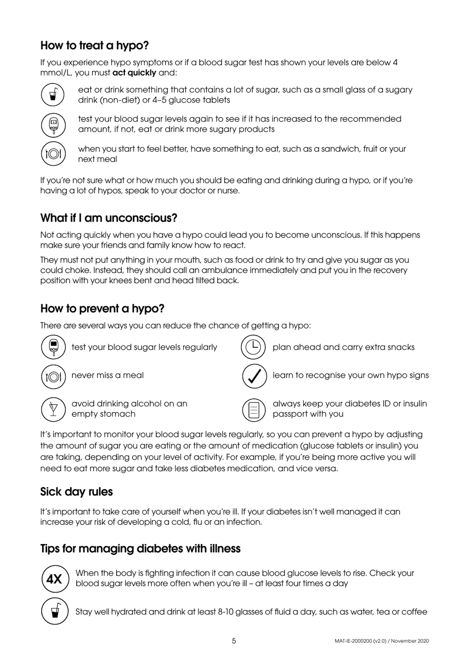 Blood Glucose Monitoring Diary, Page 5