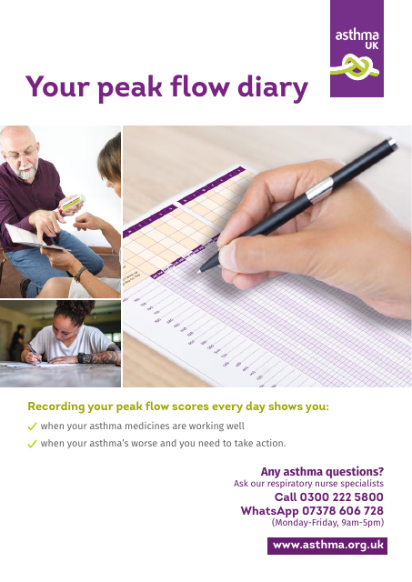 Peak Flow Diary - Asthma