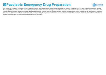 Paediatric Emergency Drug Preparation, Page 6