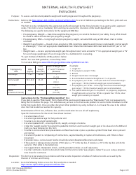 Form DHHS3967 Maternal Health Flow Sheet - North Carolina, Page 3