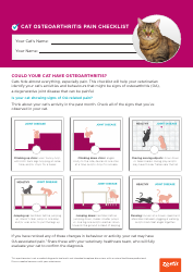 Document preview: Cat Osteoarthritis Pain Checklist