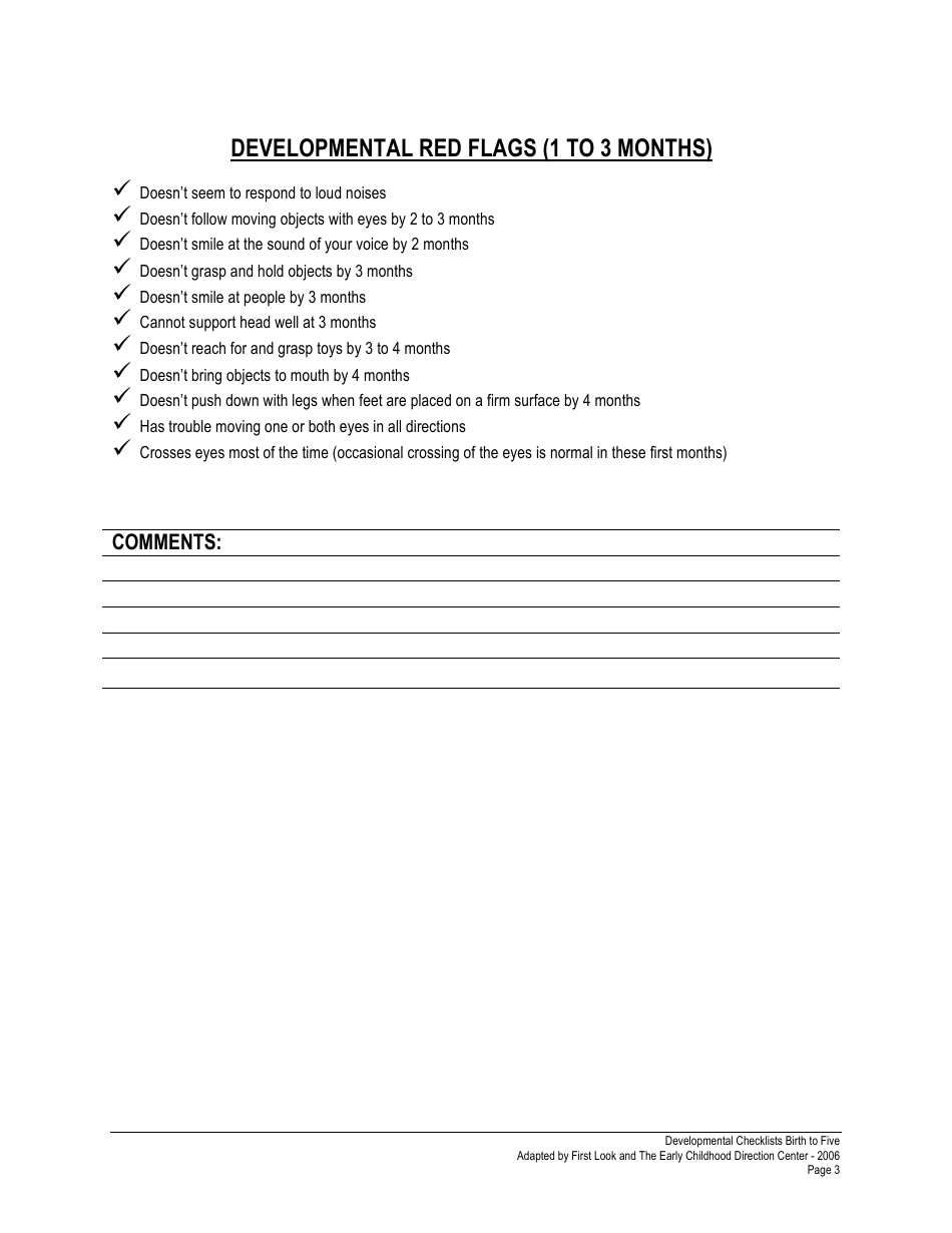 Developmentalchecklists - Birthtofive, Page 3