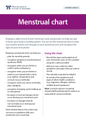 Document preview: Menstrual Chart