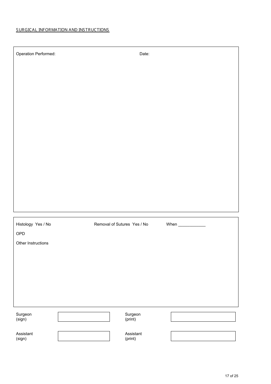 Confidential Patient Information - Day Surgery Patient Preparation, Page 17