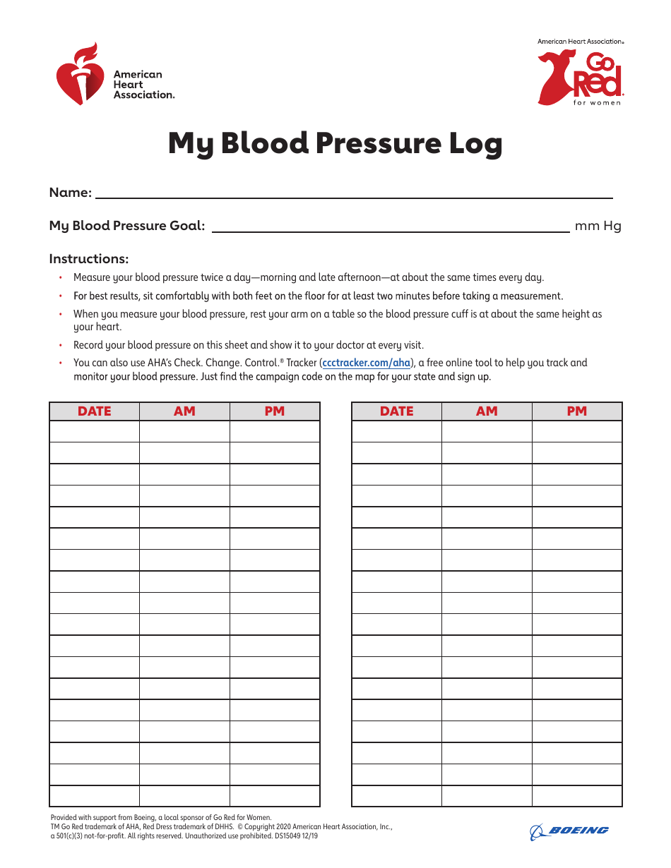Blood Pressure Log Image - Logging and Monitoring Blood Pressure