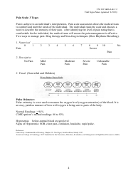 Vital Signs and Pain Scale, Page 4