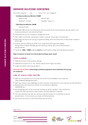 Child Care Centre Diabetes Management Plan - Insulin Injections, Page 5