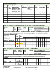 Sample Prescription Chart With Omissions and Errors, Page 10