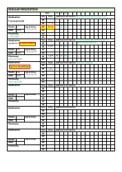 Sample Prescription Chart With Omissions and Errors, Page 12
