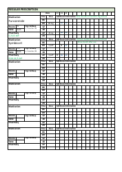 Sample Prescription Chart With Omissions and Errors, Page 4