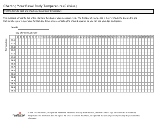 Document preview: Charting Your Basal Body Temperature (Celsius)