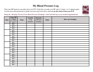 Blood Pressure Log - Track, Page 2