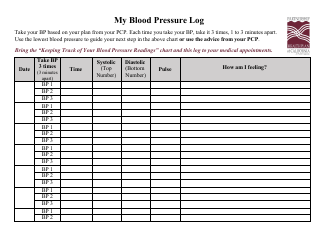 Blood Pressure Log - Track, Page 3