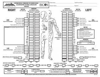International Standards for Neurological Classification of Spinal Cord Injury (Isncsci)