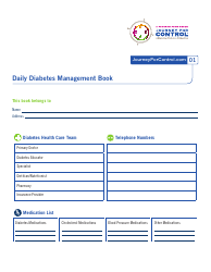 Document preview: Daily Diabetes Management Book - Merck Sharp & Dohme Corp.