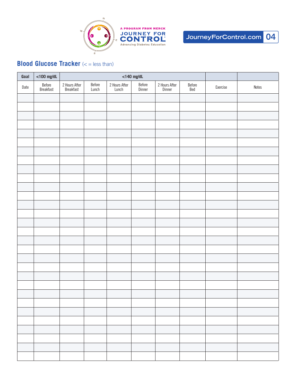 Daily Diabetes Management Book - Merck Sharp  Dohme Corp., Page 4