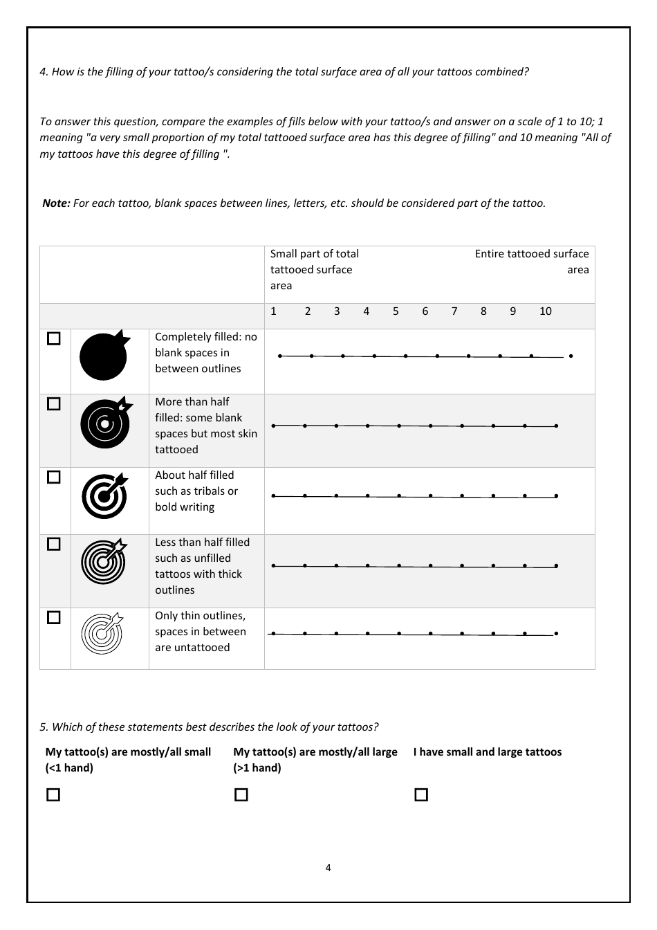 Epidemiological Tattoo Assessment Tool (Epitat), Page 4