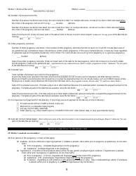 Form VS-2WA Live Birth Worksheet - Kentucky, Page 8