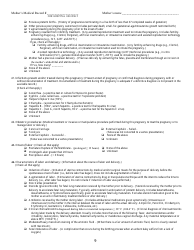 Form VS-2WA Live Birth Worksheet - Kentucky, Page 9