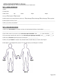 Document preview: Cervical Spine Questionnaire