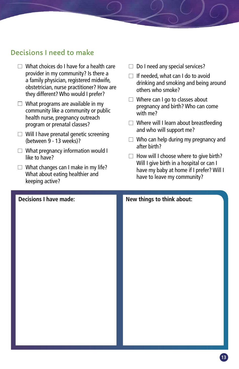 Pregnancy Passport - British Columbia, Canada, Page 15