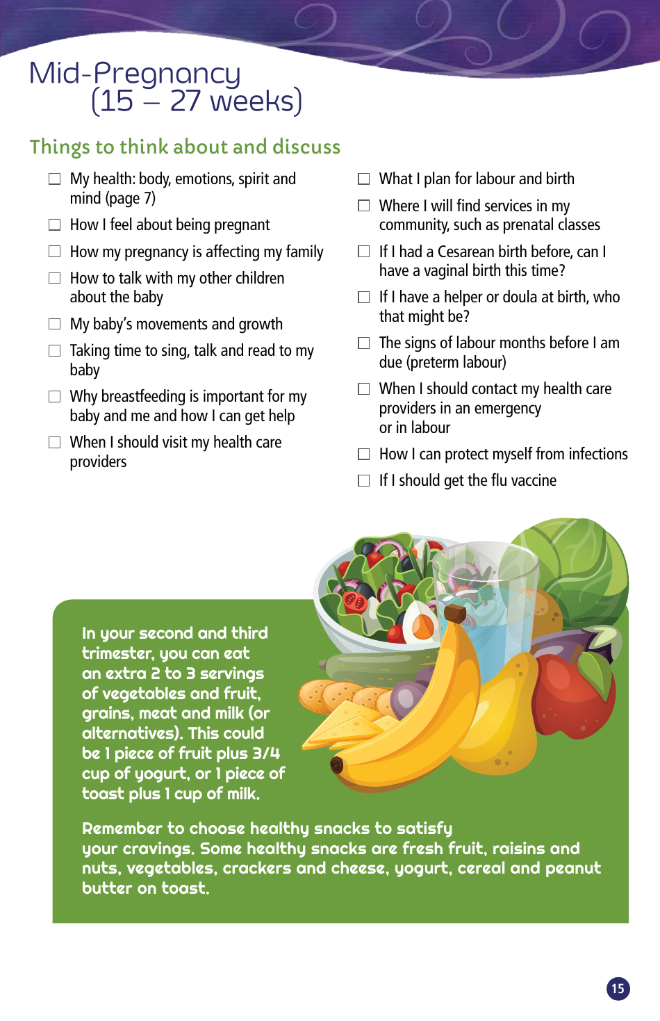 Pregnancy Passport - British Columbia, Canada, Page 17