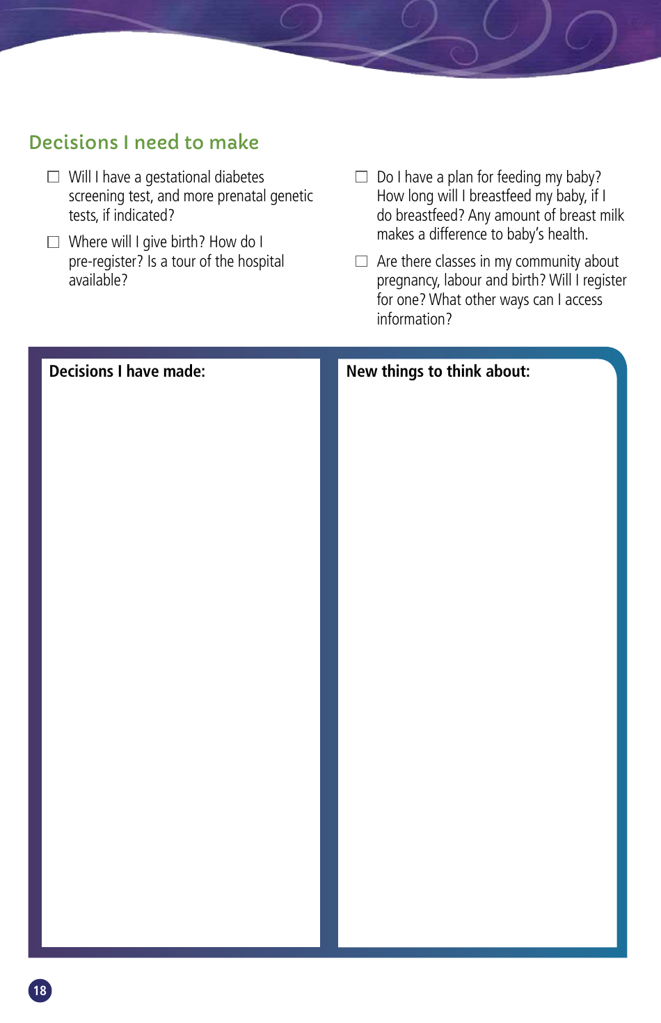 Pregnancy Passport - British Columbia, Canada, Page 20