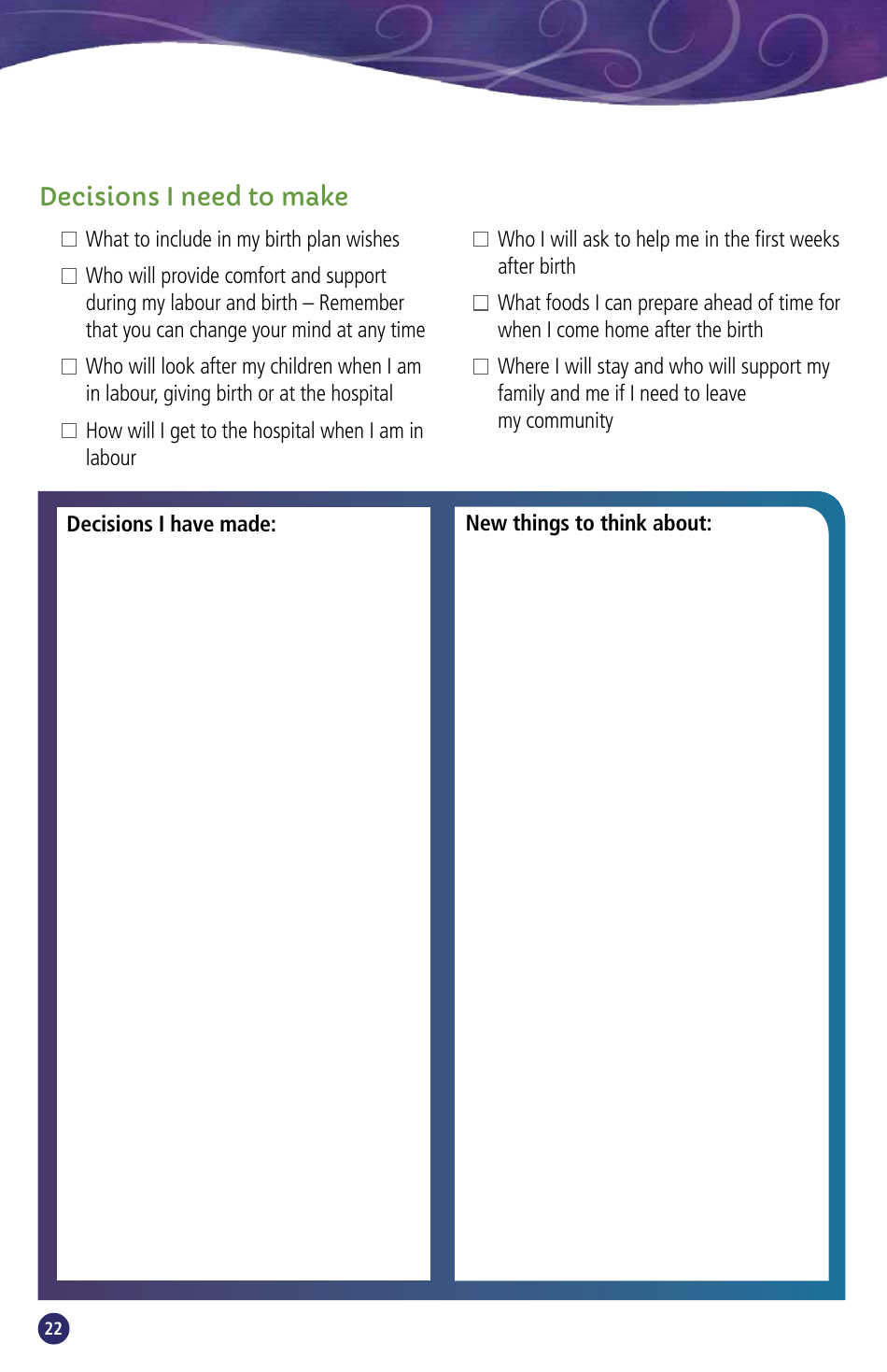 Pregnancy Passport - British Columbia, Canada, Page 24