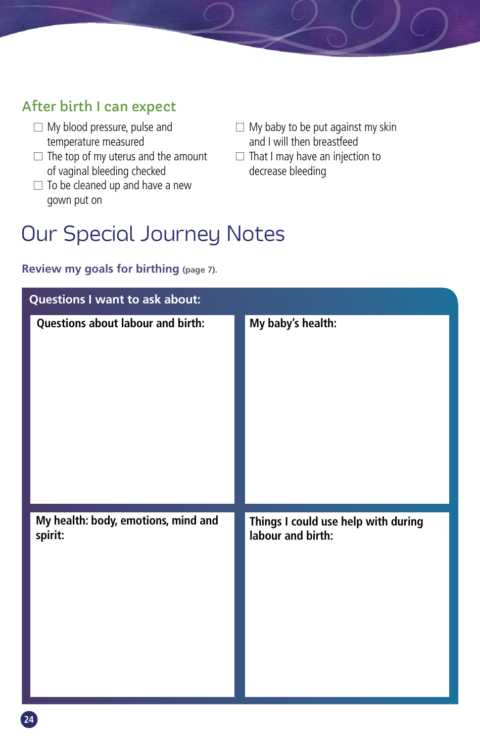 Pregnancy Passport - British Columbia, Canada, Page 26