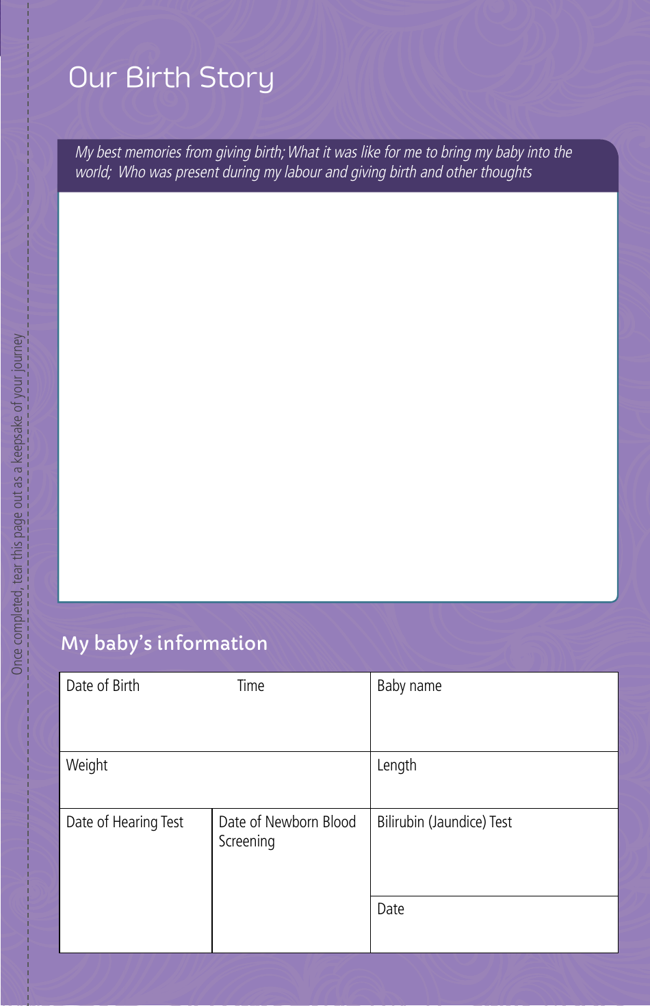 Pregnancy Passport - British Columbia, Canada, Page 27