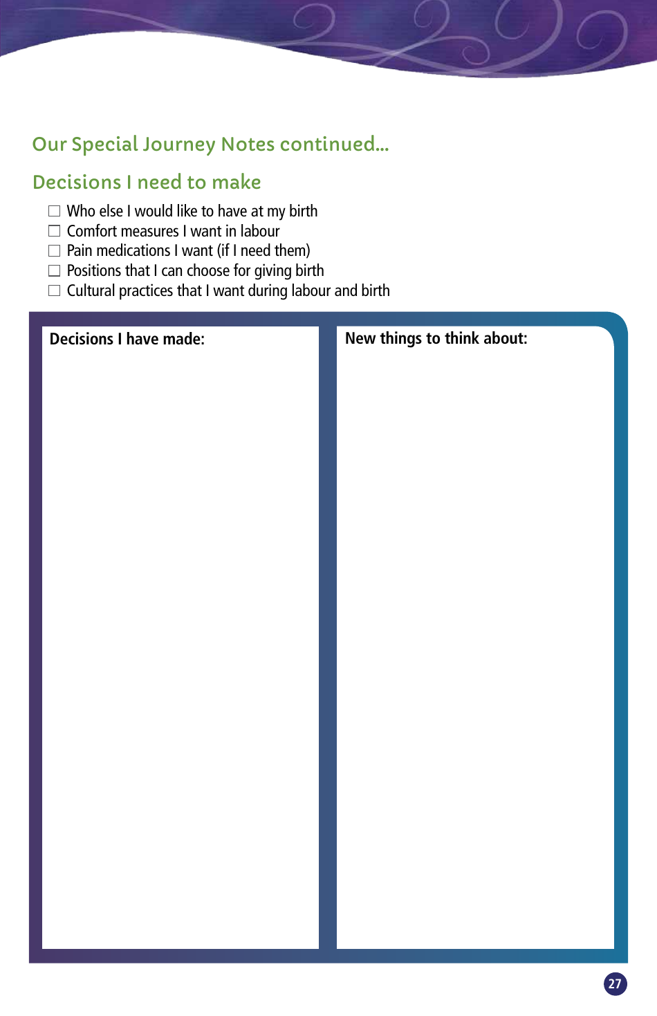 Pregnancy Passport - British Columbia, Canada, Page 29