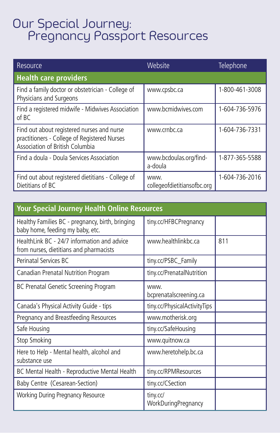 Pregnancy Passport - British Columbia, Canada, Page 38