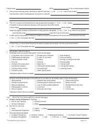 Form CVH-171 Connecticut Valley Hospital Admission Nursing Assessment - Connecticut, Page 9