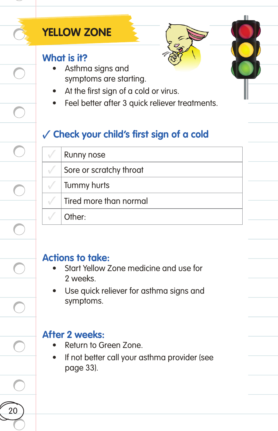 Childrens Asthma Booklet, Page 20
