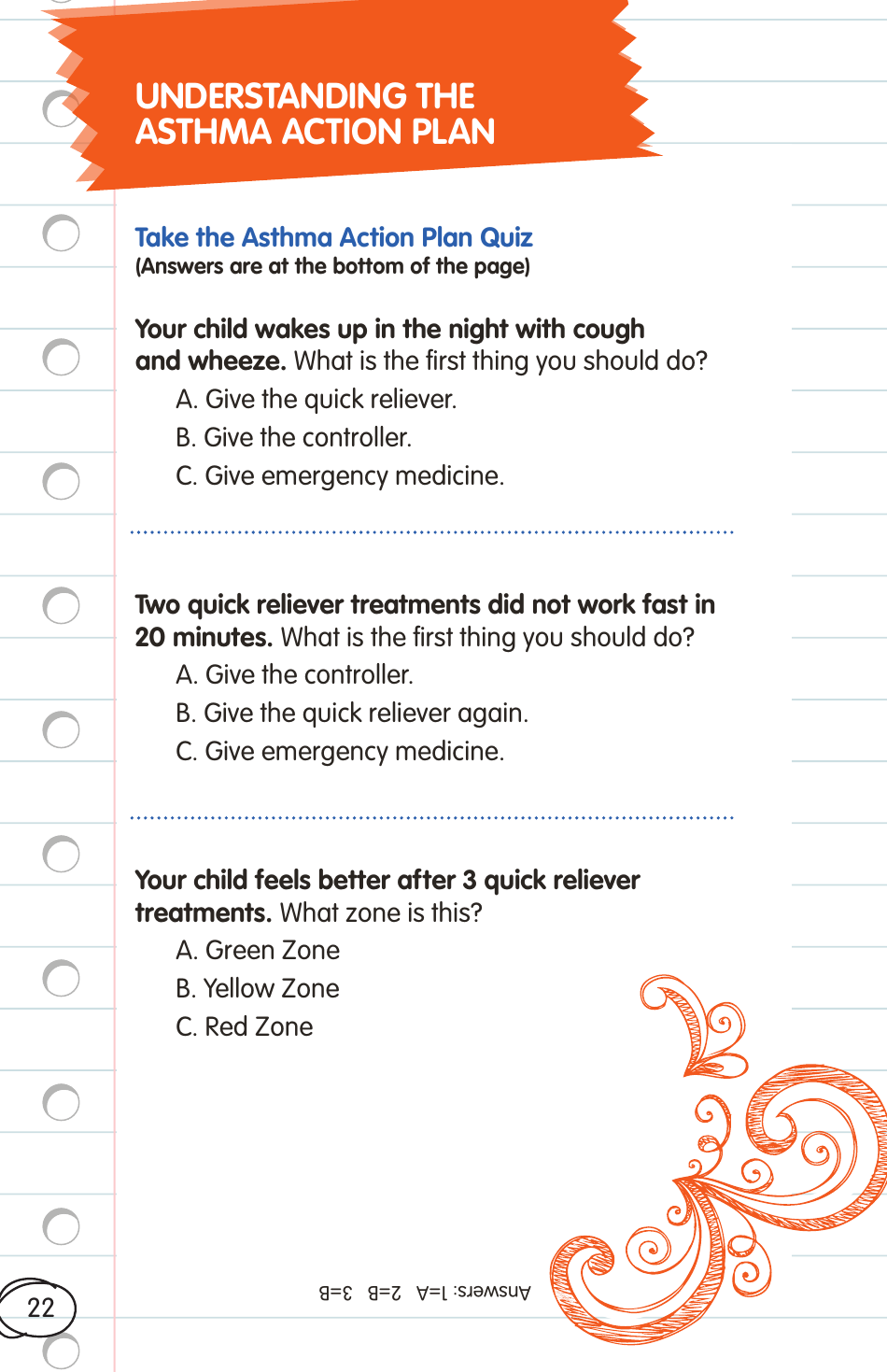 Childrens Asthma Booklet, Page 22