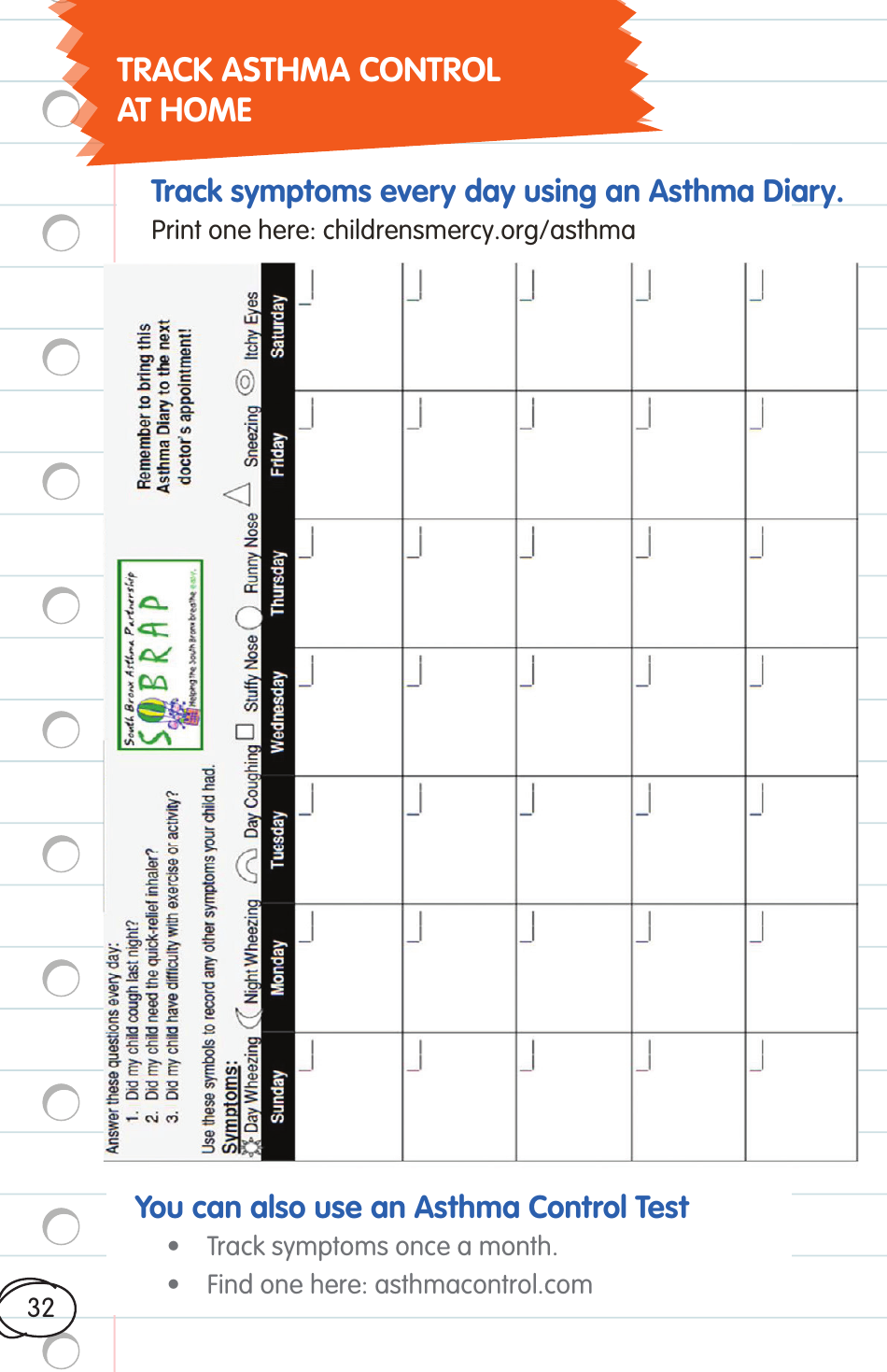 Childrens Asthma Booklet, Page 32