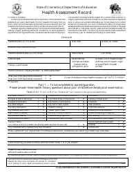 Form HAR-3 Health Assessment Record - Connecticut