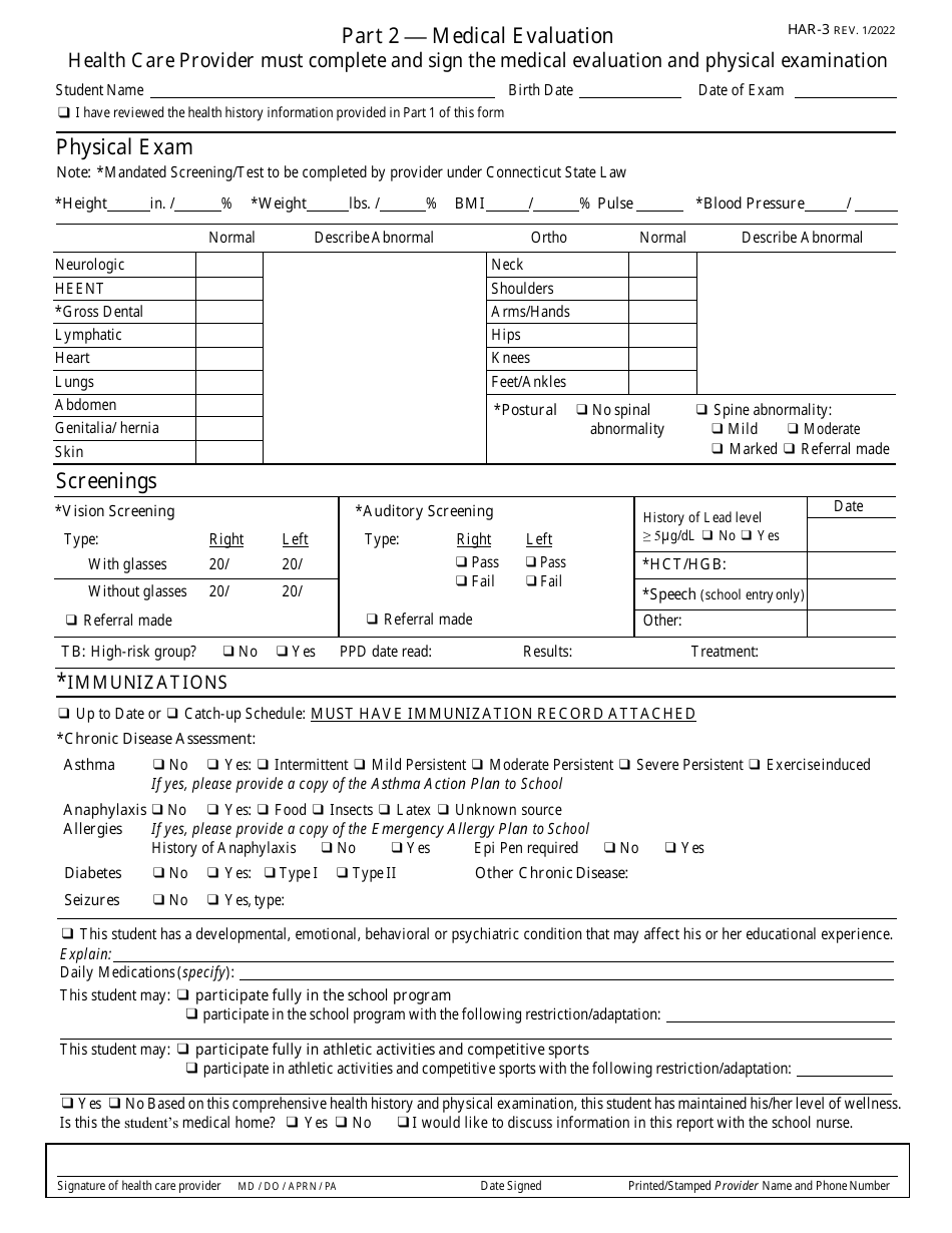 Form HAR-3 - Fill Out, Sign Online and Download Printable PDF ...