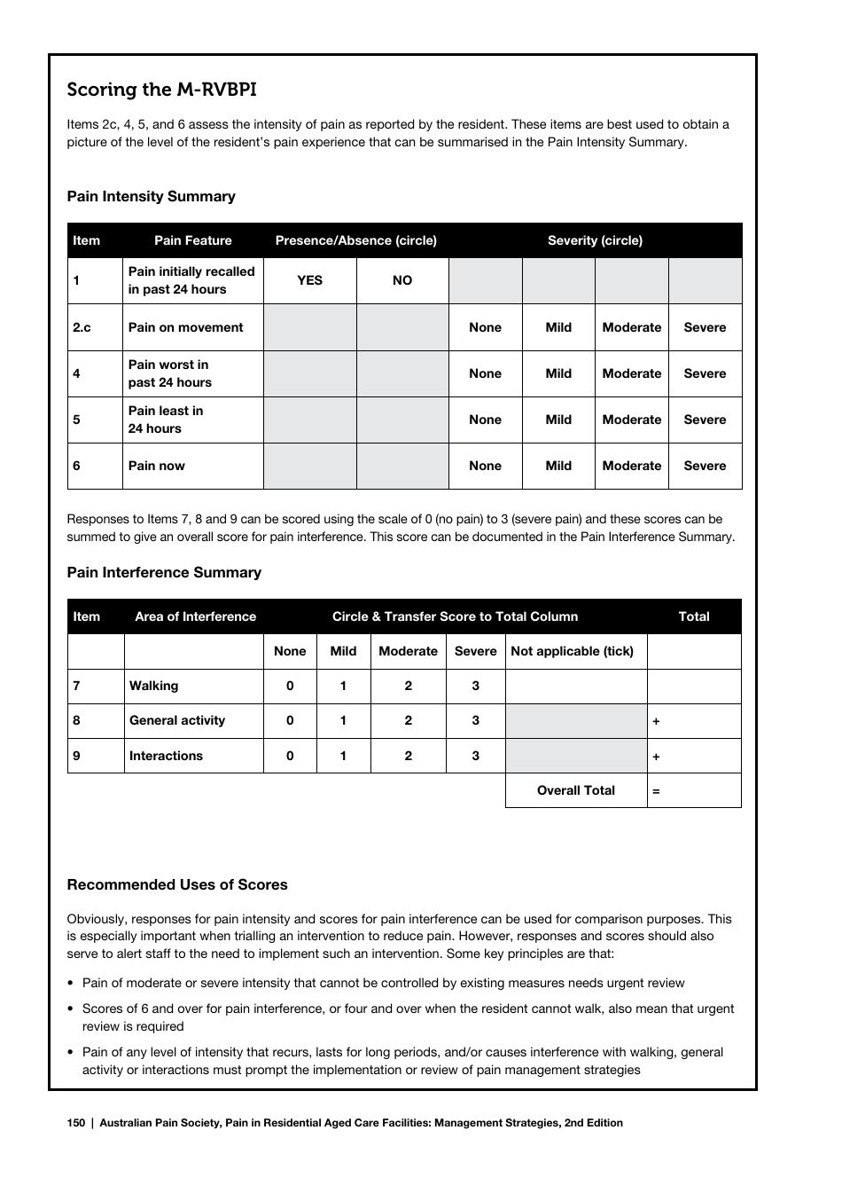 Modified Residents Verbal Brief Pain Inventory (M-Rvbpi), Page 4