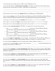 Lumbar Spine Questionnaire, Page 2