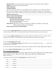 Lumbar Spine Questionnaire, Page 4
