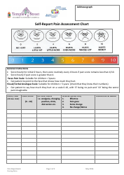 Document preview: Self-report Pain Assessment Chart - Temple Street