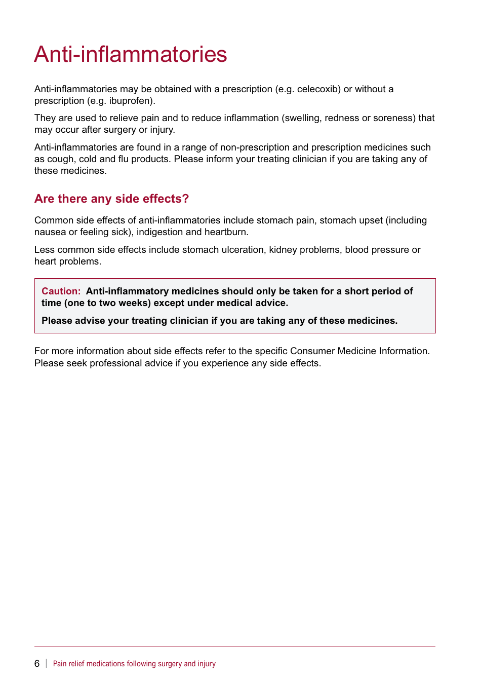 Pain Relief Management Plan - Western Australia, Australia, Page 8