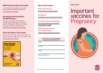 Important Vaccines for Pregnancy - New South Wales, Australia