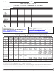 Early Childhood Health Assessment Record (For Children Ages Birth&quot;5) - Connecticut, Page 4
