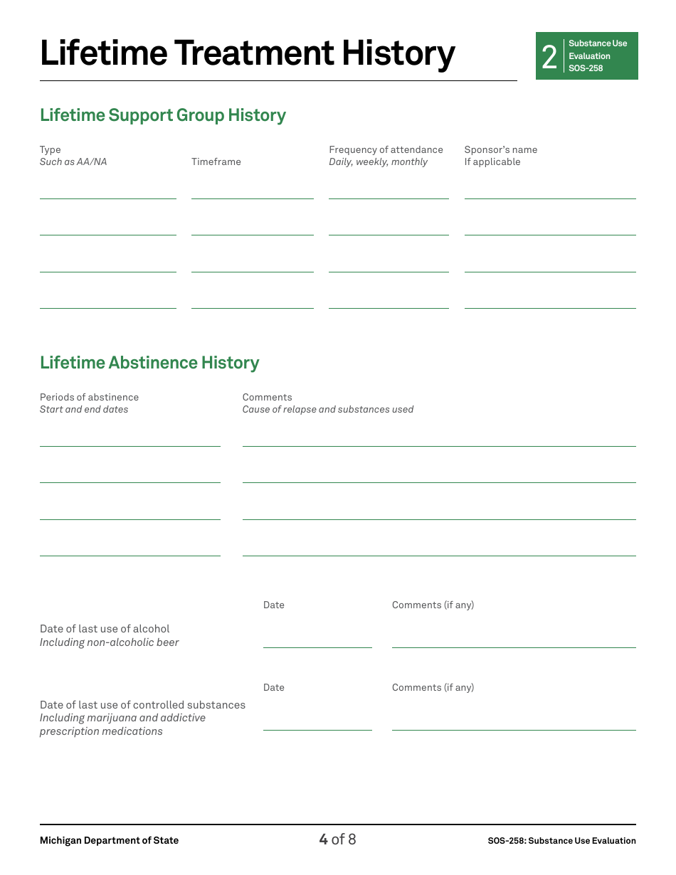 Form SOS-257 Hearing Request Application - Michigan, Page 11