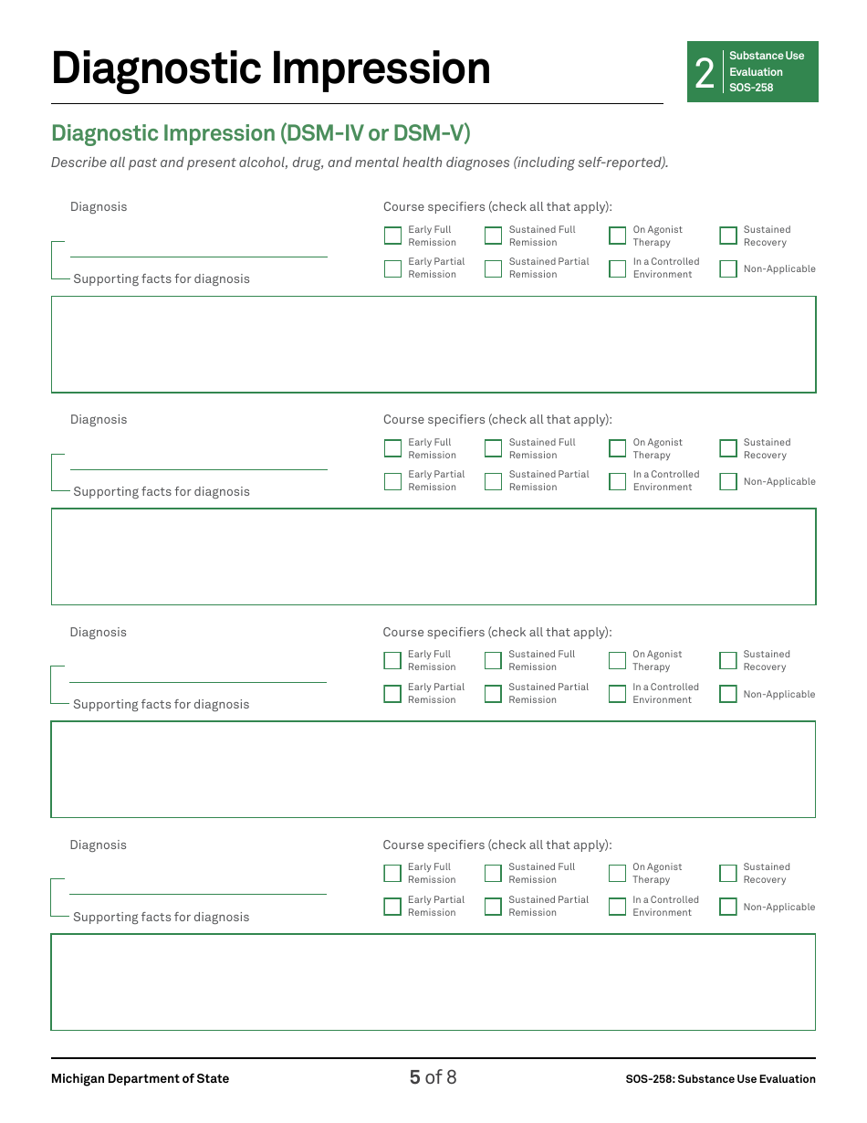 Form SOS-257 Hearing Request Application - Michigan, Page 12