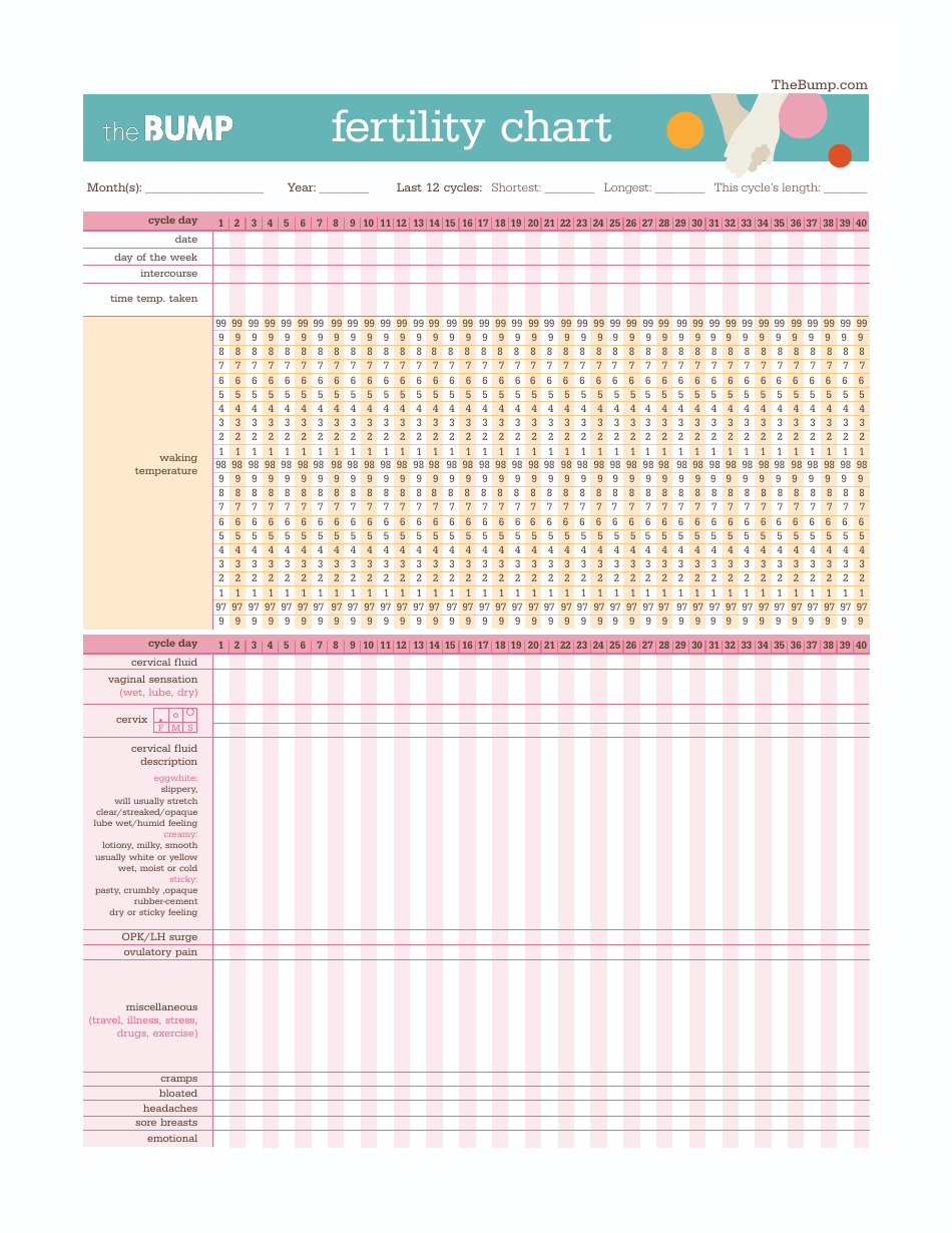 Fertility Chart, Page 1